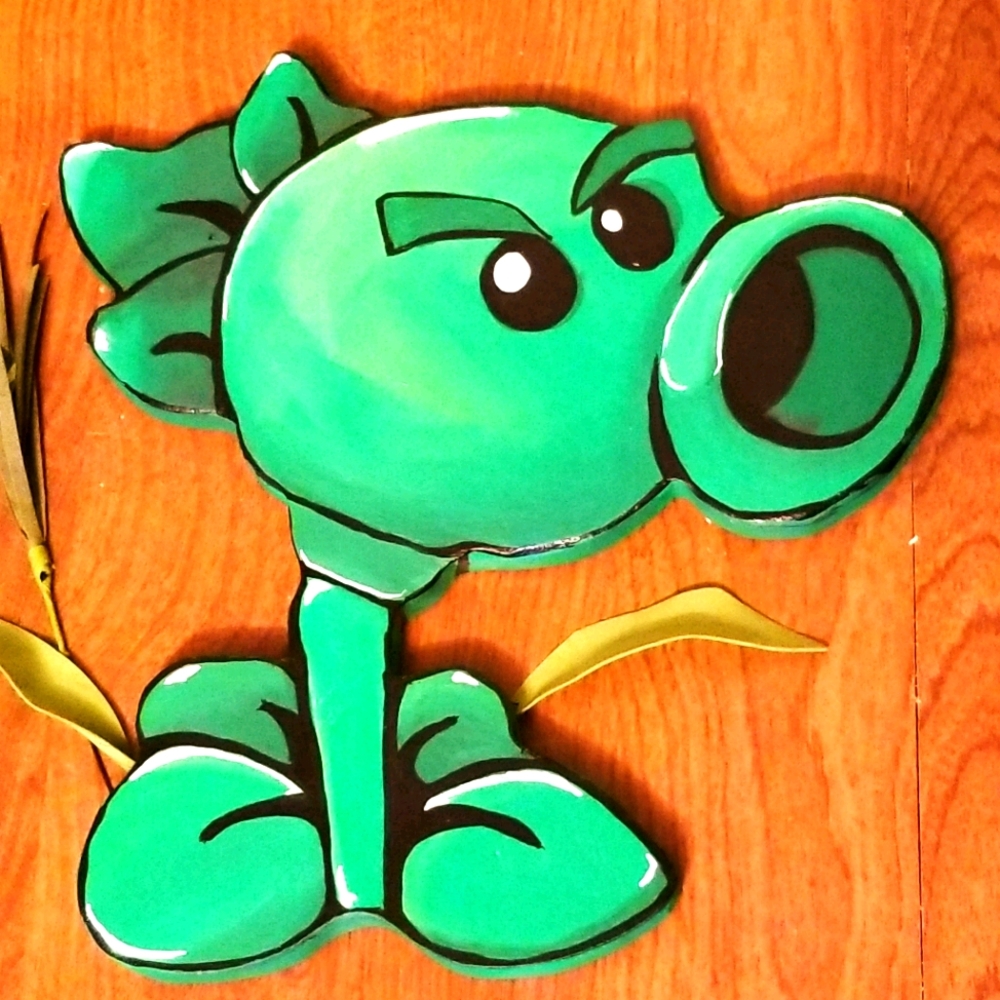Plants vs Zombies angry peashooter